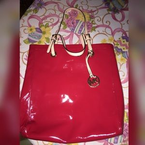 ⚠️NEGOTIABLE⚠️ Michael Kors Red Patent Tote